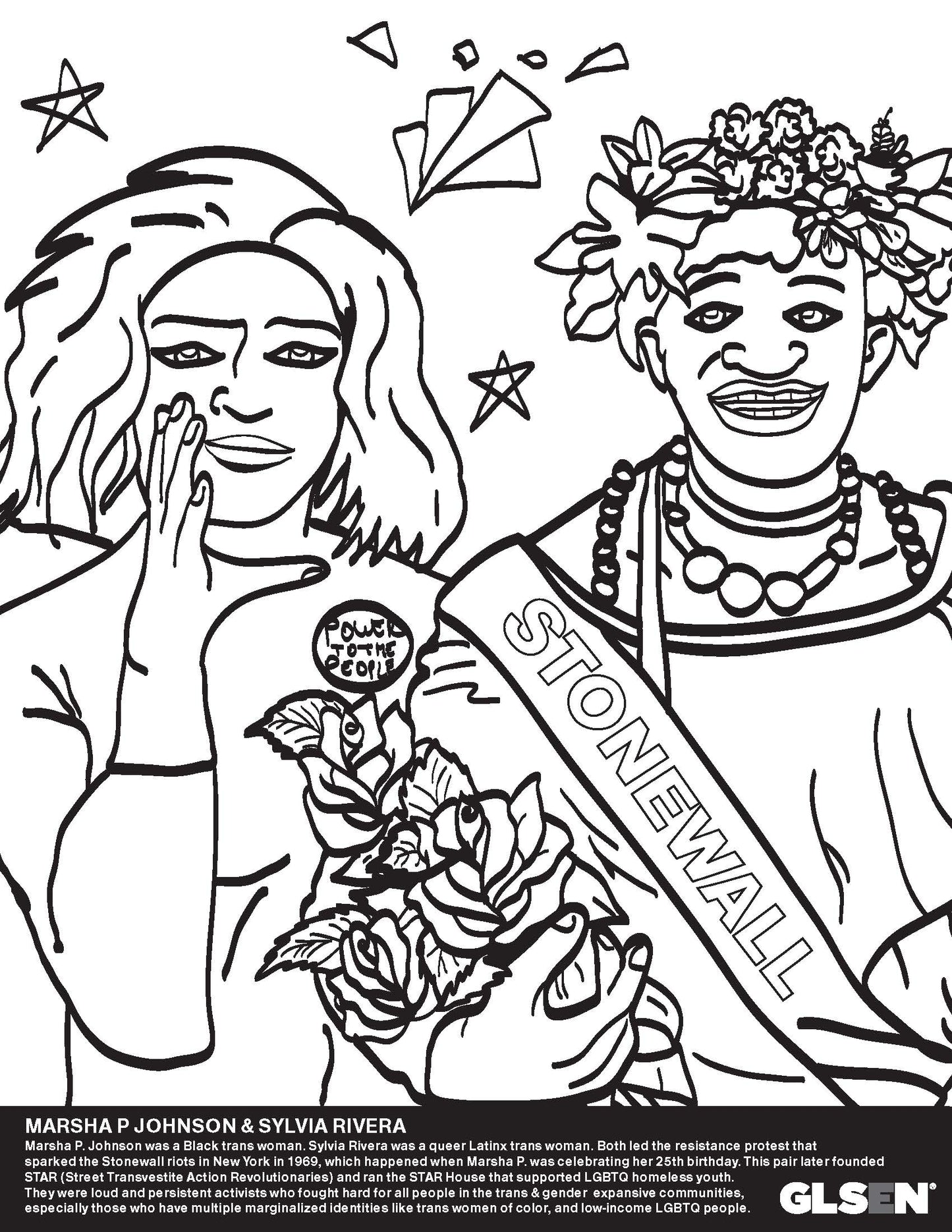 LGBTQ History Coloring Book (Pack of 5)