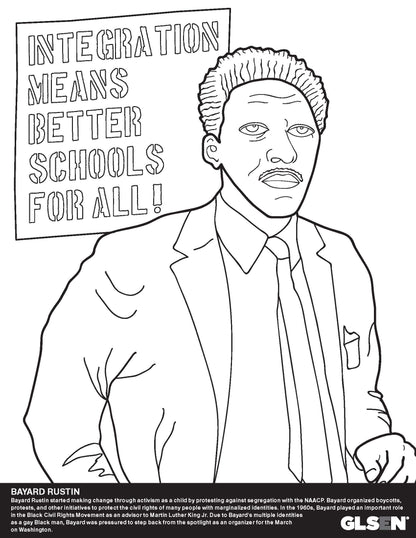 LGBTQ History Coloring Book (Pack of 5)